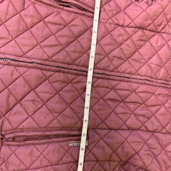 buffalo david bitton | Burgundy Quilted Jacket - Women Size Medium (M) - Picture 8 of 9